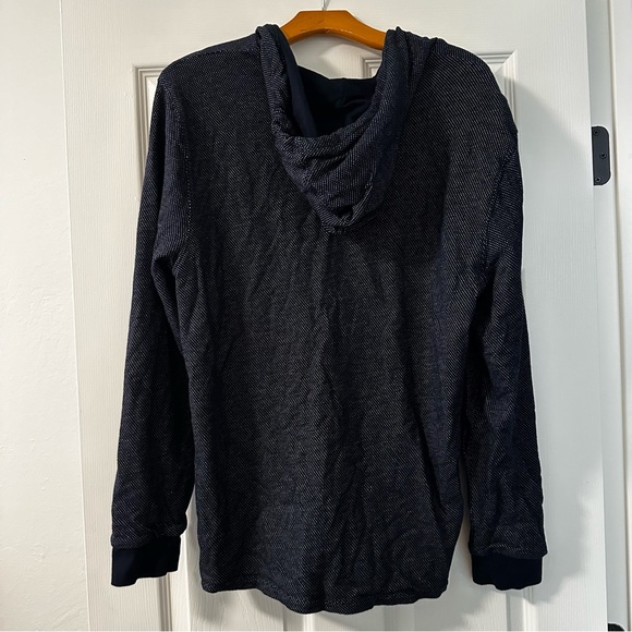 Vince Navy Blue and white polka dots zipper jacket size XL - Picture 2 of 4